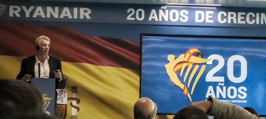 Ryanair celebra 20 años de inversión Y crecimiento en España